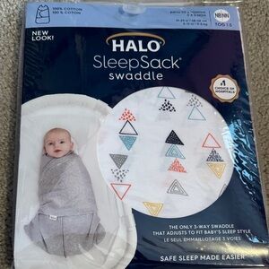 Halo SleepSack Swaddle with Colorful Triangle Pattern